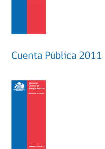 Cuenta Pública 2011 - Comisión Chilena de Energía Nuclear