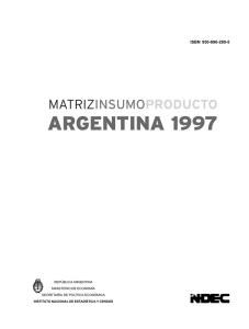 Matriz Insumo Producto 1997 - Ministerio de Hacienda y Finanzas