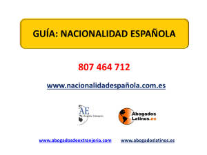 Diapositiva 1 - Nacionalidad Española