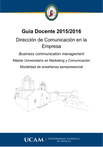 Guía Docente 2015/2016