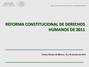 Reforma Constitucional de Derechos Humanos de 2011