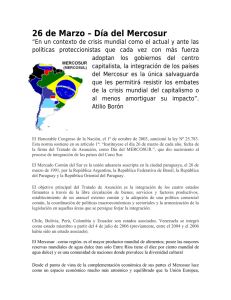 26 de Marzo – Día del Mercosur