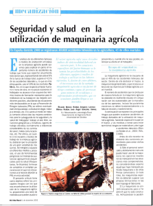 Seguridad y salud en la utilización de maquinaria agrícola