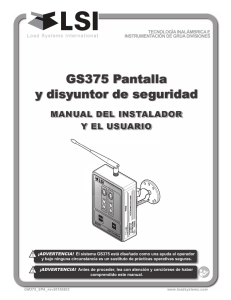 Manual del usuario de A2B GS375 - Load Systems International Inc.