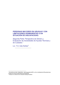 PERSONAS MAYORES EN URUGUAY CON LIMITACIONES