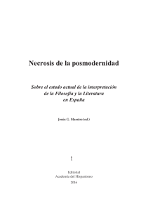 Necrosis de la posmodernidad - Academia Editorial del Hispanismo
