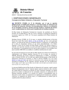 I. DISPOSICIONES GENERALES - Memoria Digital de Lanzarote