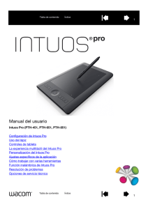 Manual del usuario Intuos Pro