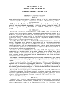 DIARIO OFICIAL 46.628 Bogotá, D. C., lunes 14 de mayo de 2007 M