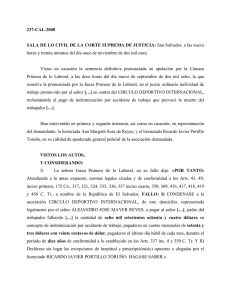 237-CAL-2008 SALA DE LO CIVIL DE LA CORTE SUPREMA DE