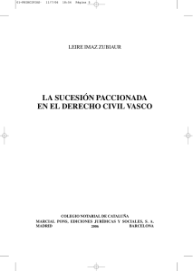 la sucesión paccionada en el derecho civil vasco