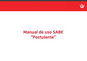 Manual de uso SABE