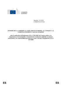 Informe de la Comisión al Parlamento Europeo, al Consejo y al