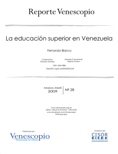 la educación superior en venezuela