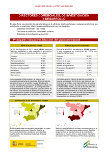 Directores comerciales, de investigación y desarrollo