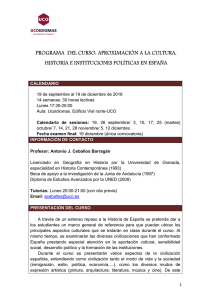 programa del curso. - Universidad de Córdoba