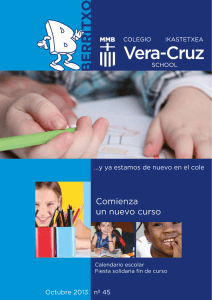 Comienza un nuevo curso - Colegio Vera-Cruz