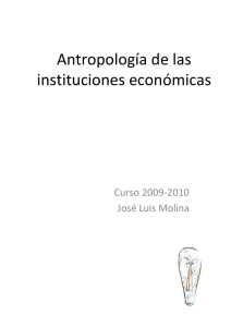 Antropología de las instituciones económicas