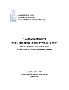 la comisión mixta en el proceso legislativo chileno