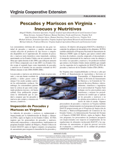 Pescados y Mariscos en Virginia - Inocuos y Nutritivos