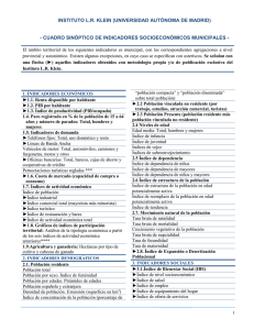 cuadro sinóptico de indicadores - Universidad Autónoma de Madrid