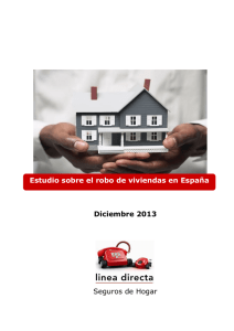 Diciembre 2013 Seguros de Hogar Estudio sobre el robo de