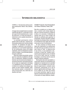 información bibliográfica - Revista Internacional de Sociología