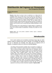 Distribución del Ingreso en Venezuela - Web del Profesor