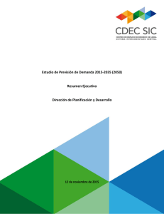 Estudio de Previsión de Demanda 2015-2035 (2050)