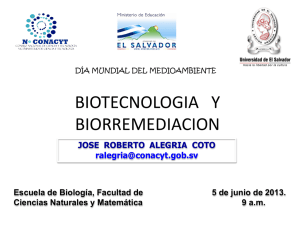 biotecnologia y bioremediacion