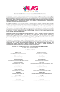 Descargar declaración - Asociación Latinoamericana de Sociología