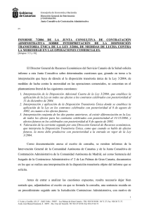 Informe 7/2006 - Gobierno de Canarias