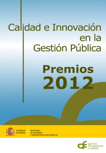 Premios a la Calidad e Innovación en la Gestión Pública 2012