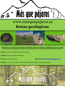www.masquepajaros.es Rutas geológicas