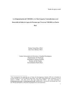 Redes de apoyo social La Estigmatizaci&oacute;n del VIH/SIDA y la Vida
