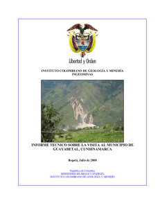 Informe técnico - Visita municipio de Guayabetal Cundinamarca