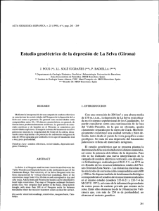 Estudio geoelectrico de la depresion de La Selva (Girona)