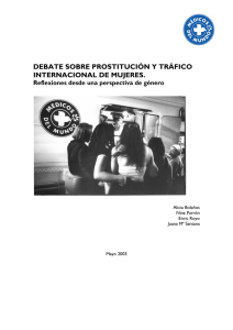 debate sobre prostitución y tráfico internacional de mujeres.