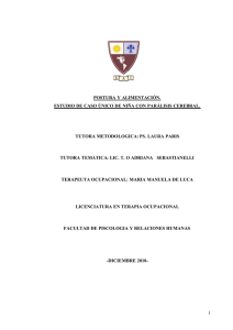 1 postura y alimentación. estudio de caso único de niña