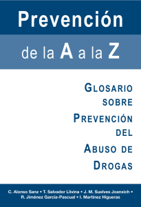 glosario sobre prevención del abuso de drogas