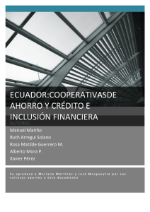 Ecuador: Cooperativas de ahorro y crédito e