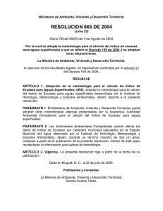 Resolución 865 de 2004