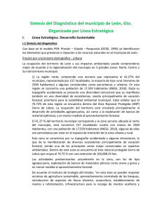 Síntesis del Diagnóstico del municipio de León, Gto
