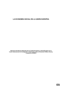 Estudio sobre la Economía Social en la Unión Europea y países
