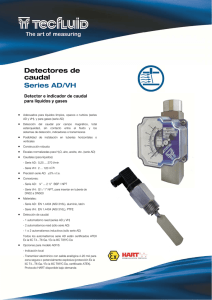 Detectores de caudal Series AD/VH Tecfluid
