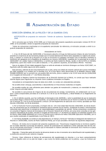 III. Administración del Estado - Gobierno del principado de Asturias