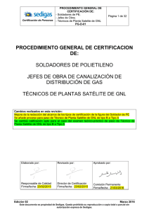 procedimiento general de certificacion de: soldadores de