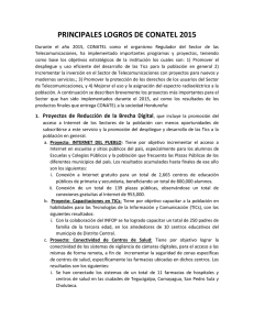 principales logros de conatel 2015