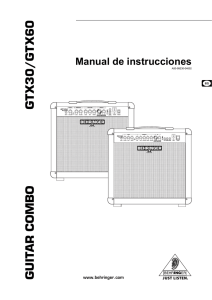 GUITAR COMBO GTX30/GTX60 Manual de
