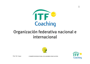 Organización federativa nacional e internacional